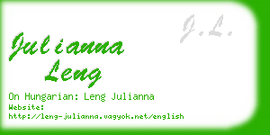 julianna leng business card